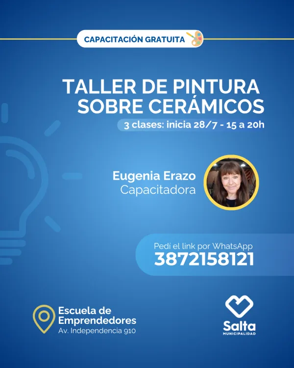 Taller de pintura sobre cerámicos - 28/07/25