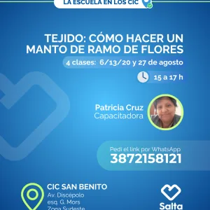 Tejido: cómo hacer un manto de ramo de flores  - 06/08/25