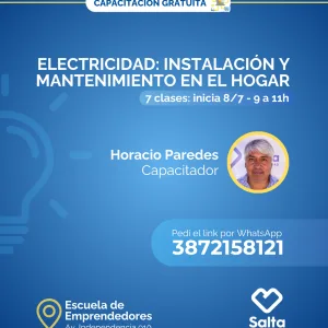 Electricidad: instalación y mantenimiento en el hogar (Comisión 1) - 08/07/25