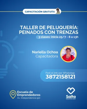 listo Taller de peluquería: peinados con trenzas - 25/07/25