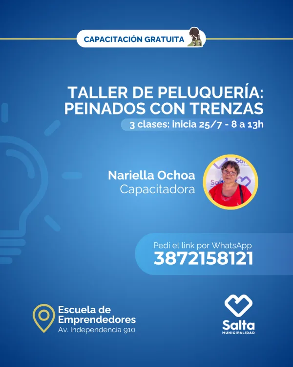 Taller de peluquería: peinados con trenzas - 25/07/25