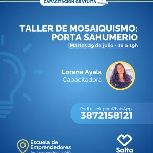 Taller de mosaiquismo: porta sahumerio - 29/07/25