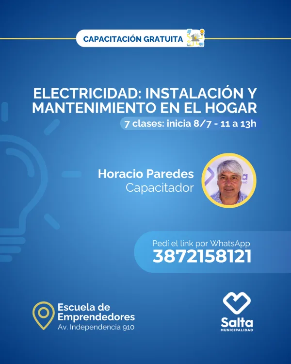 Electricidad: instalación y mantenimiento en el hogar (Comisión 2) - 08/07/25