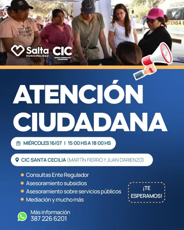 "ATENCION CUIDADANA " CIC. SANTA CECILIA
