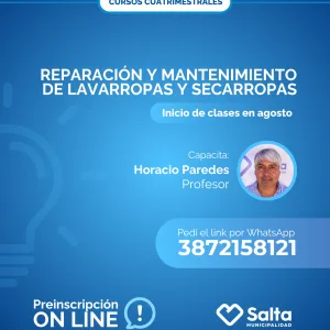 Cuatrimestral: reparación y mantenimiento de lavarropas y secarropas - 10/07/25