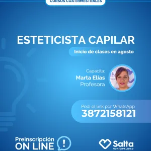 Cuatrimestral: Esteticista Capilar - 10/07/25
