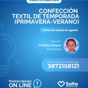 Cuatrimestral: Confección textil de temporada (primavera-verano) - 08/07/25