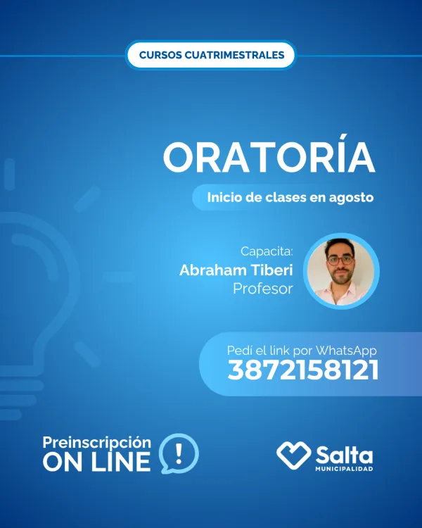 Cuatrimestral: Oratoria - 08/07/25