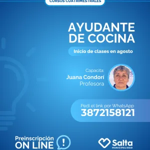 Cuatrimestral: Ayudante de cocina - 07/07/25