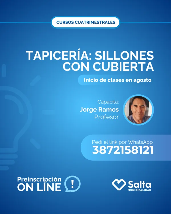 Cuatrimestral: Tapicería , sillones con cubierta - 09/07/25