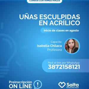 Cuatrimestral: uñas esculpidas en acrílico - 09/07/25