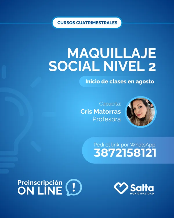 Cuatrimestral: maquillaje social nivel 2 - 10/07/25