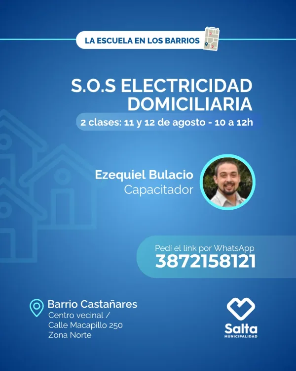S.O.S electricidad domiciliaria - 11 y 12/08/25