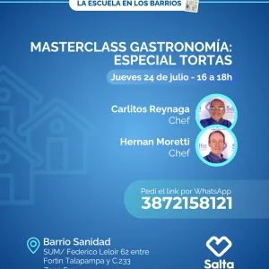 Masterclass gastronomía: especial tortas - 24/07/25