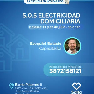 SOS electricidad domiciliaria - 21 y 22/07/25