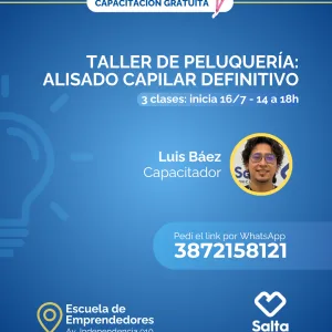 Taller de peluquería: alisado capilar definitivo - 16/07/25