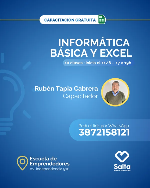 Informática básica y Excel - 11/08/25