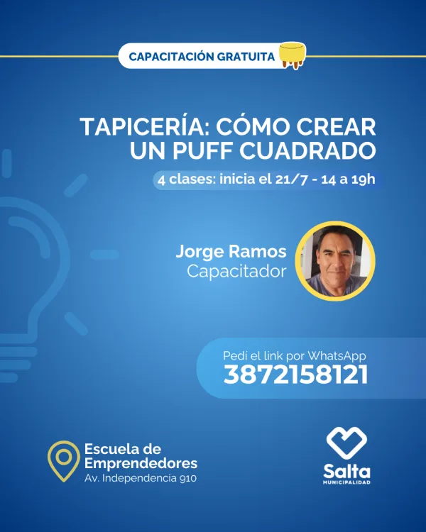 Tapicería: cómo crear un puff cuadrado - 21/07/25