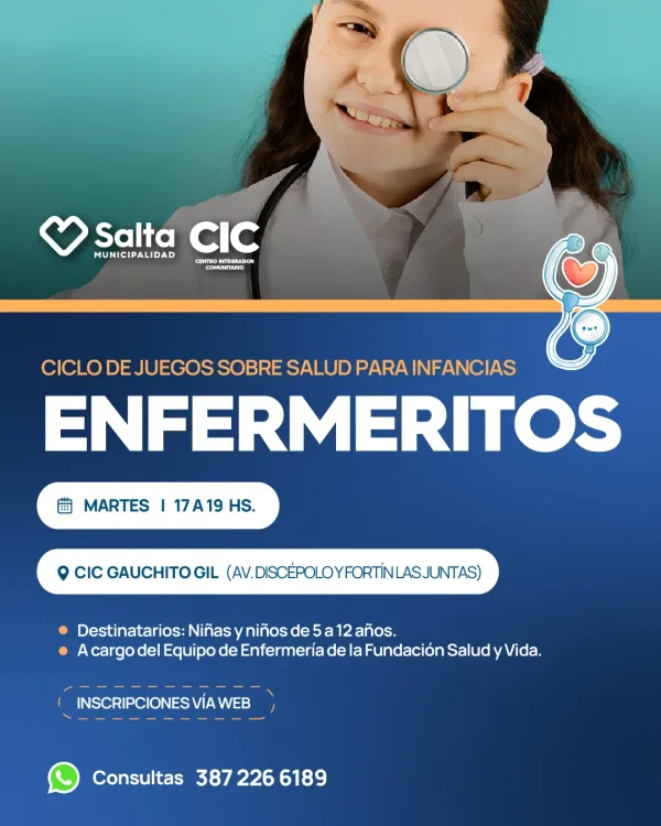 Enfermeritos: Ciclo de Juegos sobre Salud para Infancias - CIC Gauchito Gil