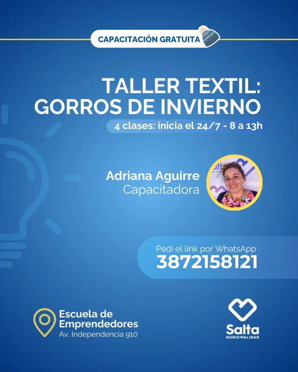 Taller textil: gorros de invierno - 24/07/25