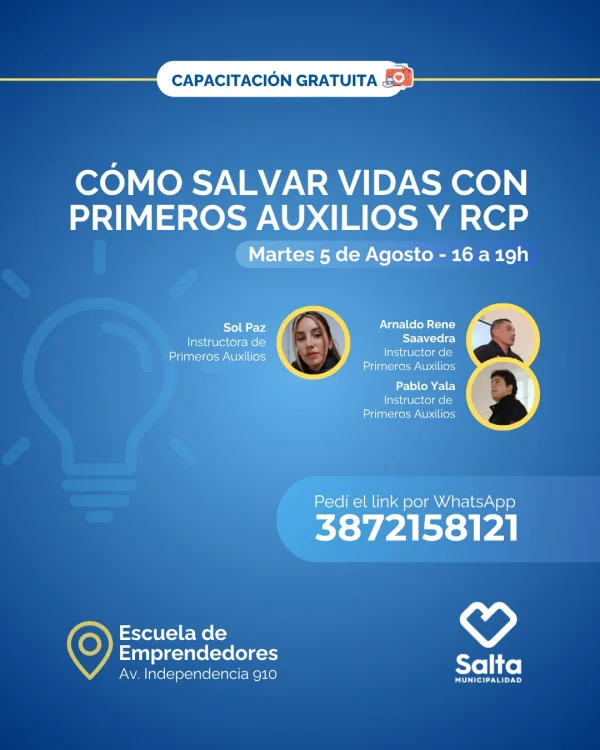 Cómo salvar vidas con primeros auxilios y RCP - 05/08/25
