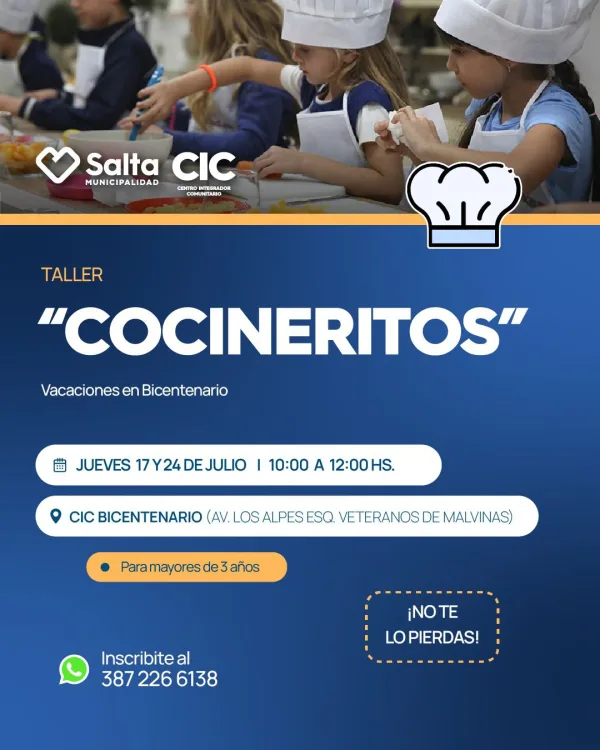 TALLER “COCINERITOS” ‍‍