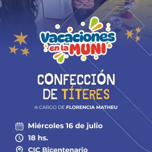 Taller : Confección de títeres
