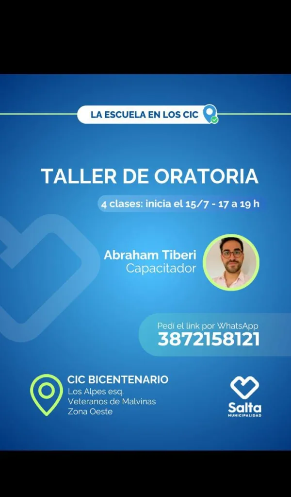 Taller de Oratoria: ¡Desarrolla tu voz!