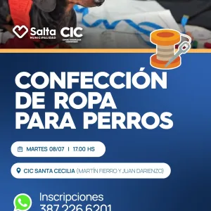 "CONFECCION DE ROPA PARA PERROS" - CIC. SANTA CECILIA