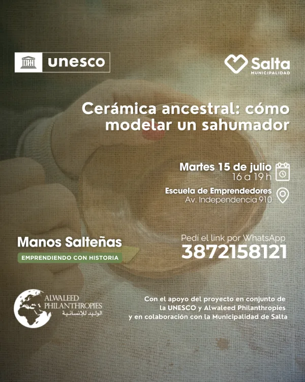 Cerámica ancestral: cómo modelar un sahumador - 15/7/25