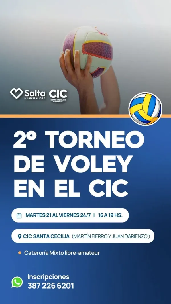 2° TORNEO DE VOLEY EN EL CIC