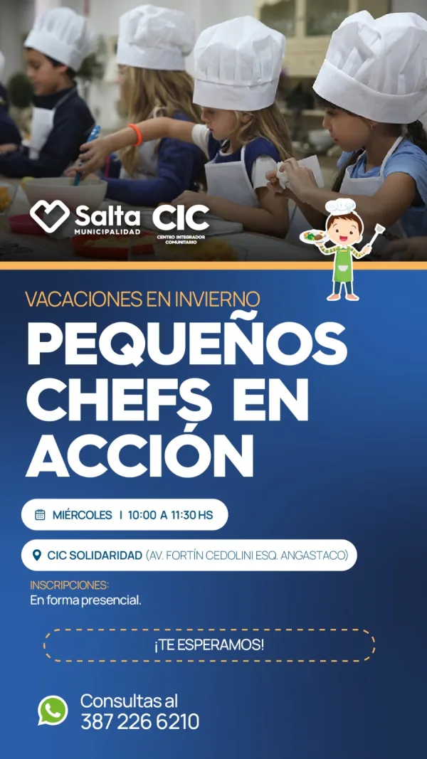 PEQUEÑOS CHEFS EN ACCION. CIC SOLIDARIDAD