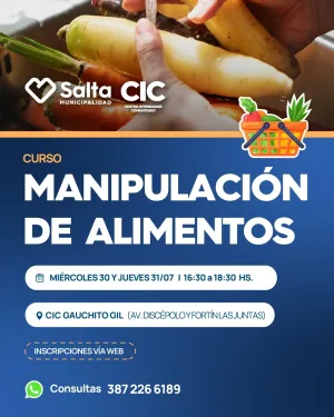 Curso de Manipulación de Alimentos - CIC Gauchito Gil