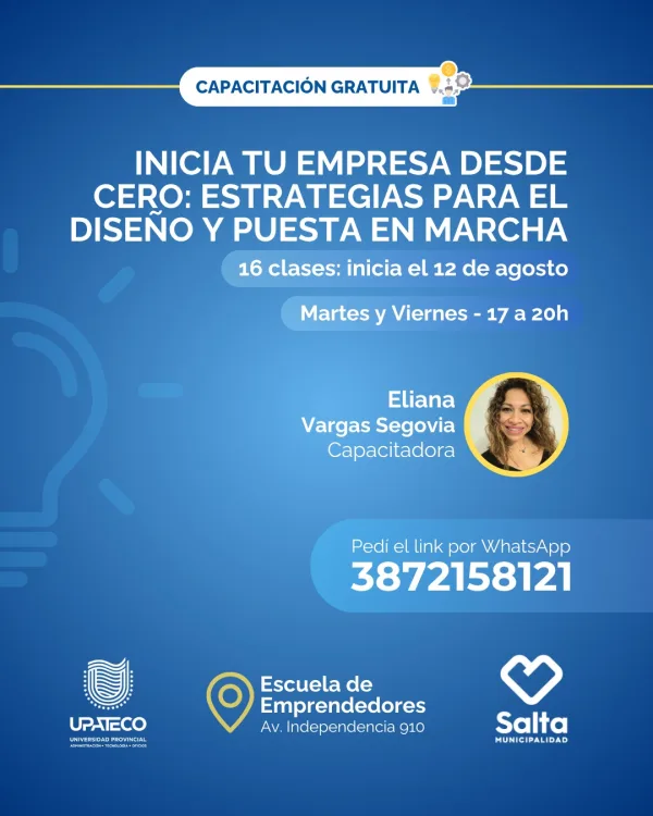 Inicia tu empresa desde cero: estrategias para el diseño y puesta en marcha - 12/08/25