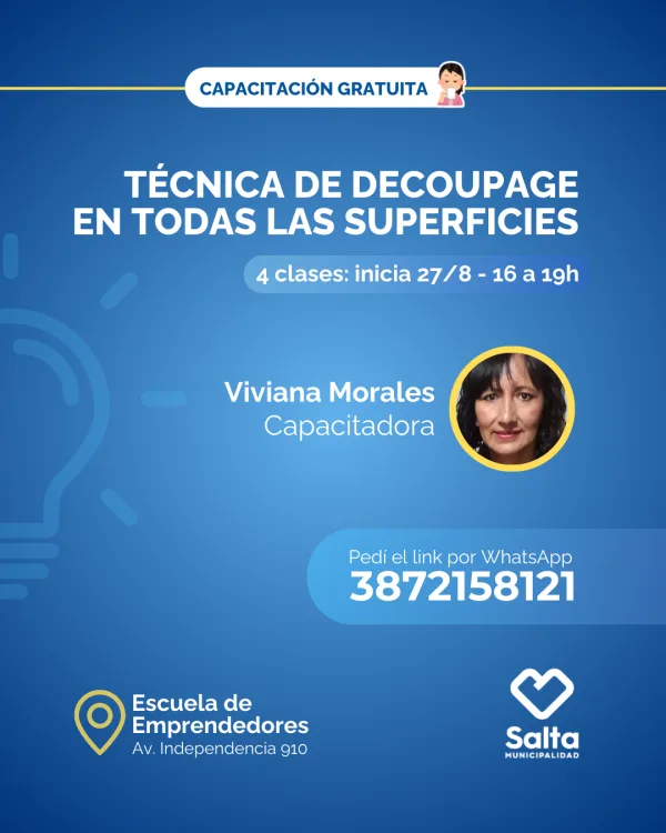 Técnica de decoupage en todas las superficies - 27/08/25