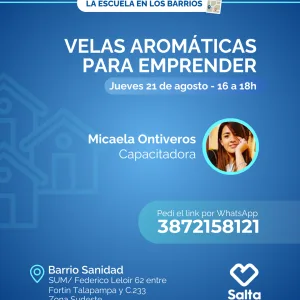 Velas aromáticas para emprender - 21/08/25