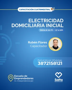 Electricidad domiciliaria inicial (Comisión 2) - 22/08/25