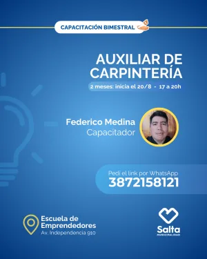 Auxiliar de carpintería - 20/08/25