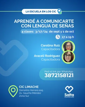 Aprendé a comunicarte con lengua de señas - 03/09/25