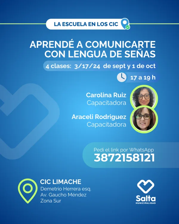 Aprendé a comunicarte con lengua de señas - 03/09/25