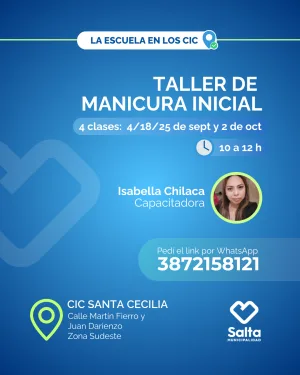 Taller de manicura Inicial - 04/08/25