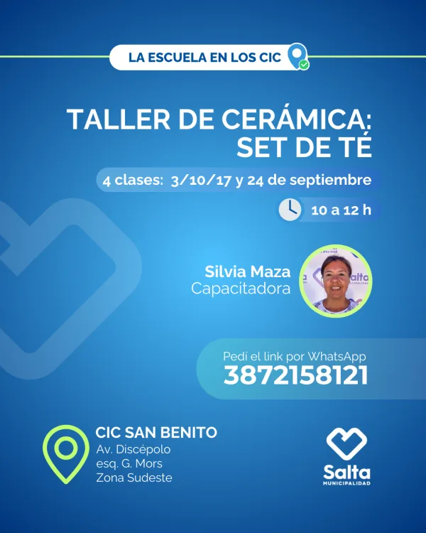 Taller cerámica: set de Té - 03/09/25