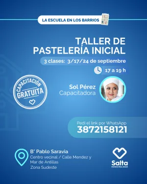Taller de pastelería inicial - 03/09/25