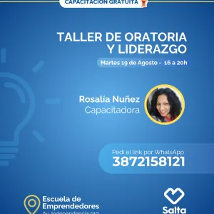 Taller de oratoria y liderazgo - 19/08/25