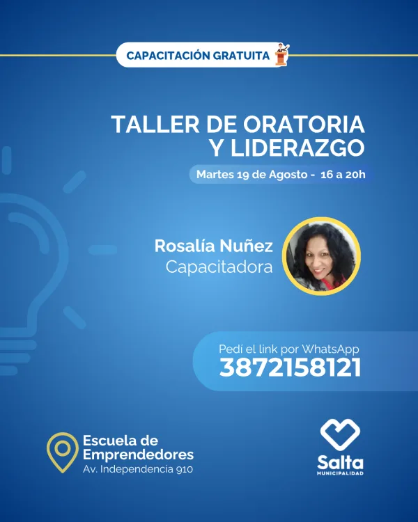 Taller de oratoria y liderazgo - 19/08/25