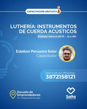 Luthería: reparación y mantenimiento en instrumentos de cuerda acústicos (Comisión 2) - 28/08/25