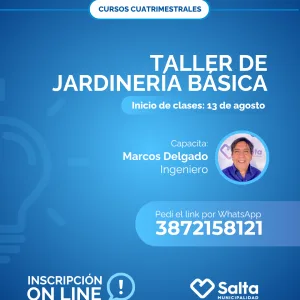 Cuatrimestral: Taller de Jardinería Básica - 13/08/25