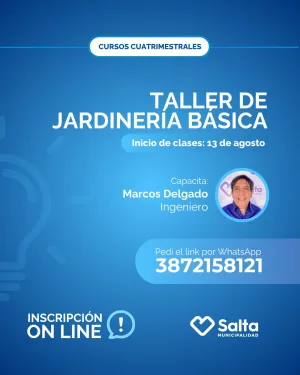 Cuatrimestral: Taller de Jardinería Básica - 13/08/25