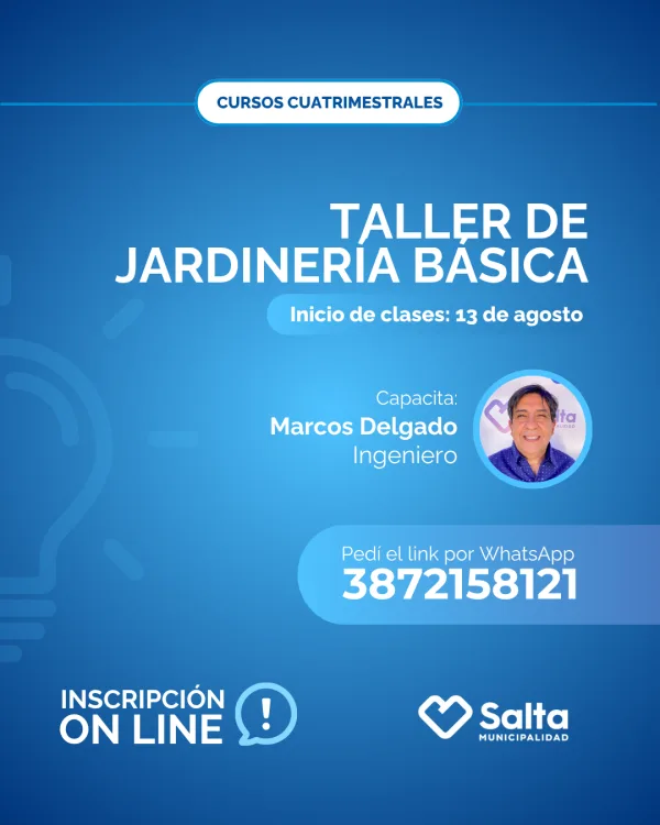 Cuatrimestral: Taller de Jardinería Básica - 13/08/25