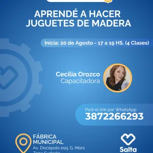 Aprendé a hacer juguetes de madera - 20/08/25